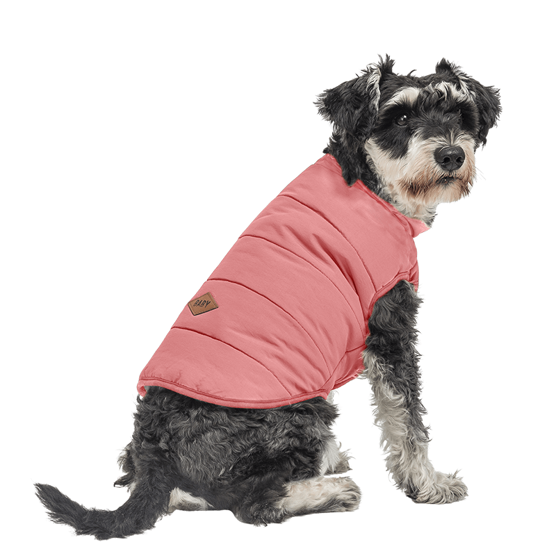Windproof Dog Winter Vest Pink windproof dog winter vest, comfortable fit, designed for warmth and protection in cold weather.