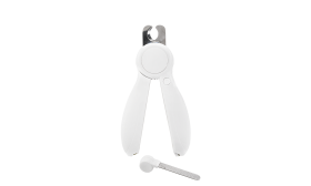 LED Dog and Cat Nail Clipper White LED nail clipper for dogs with built-in light for precisioin, with a hidden nail file, safe and ergonomuc design.