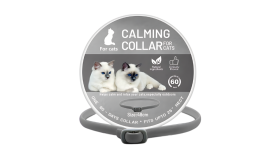 Cat Calming Collar For Anxiety Relief Cat calming collar for anxiety relief, designed for neck sizes up to 48 cm (25 inches). Up to 60 days of calming support.
