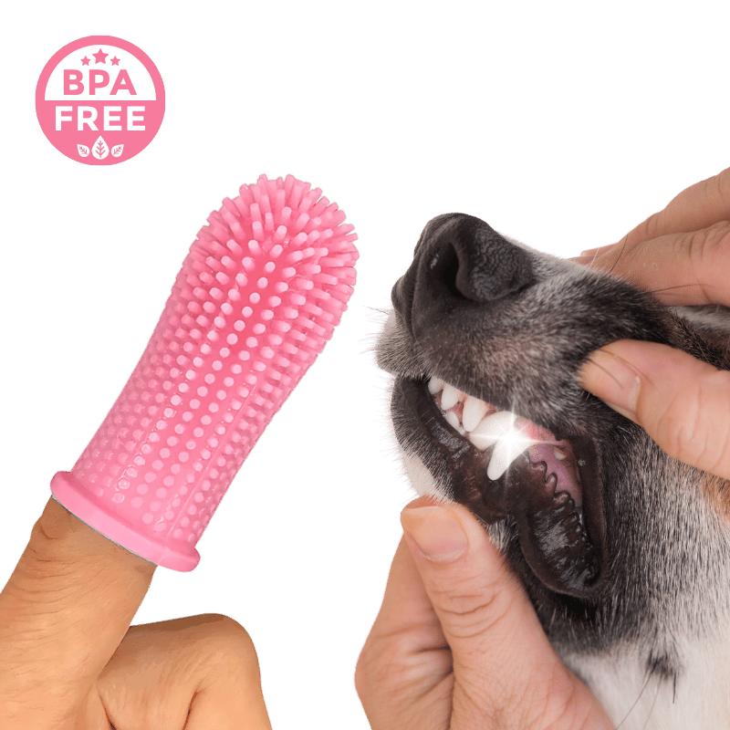 360º Silicone Finger Toothbrush for Dogs