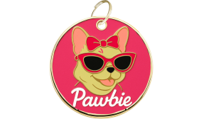 Engraved Pawbie Dog Tag Engraved Pawbie Dog Tag