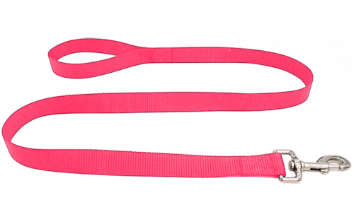 Essential Nylon Dog Leash Durable pink nylon dog leash 120cm, easy to clean, durable material and safe with a secure silver clasp.