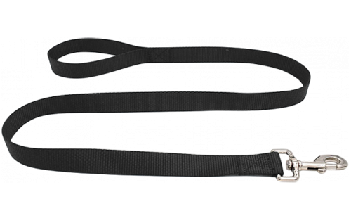 Essential Nylon Dog Leash Durable black nylon dog leash 120cm, easy to clean, durable material and safe with a secure silver clasp.